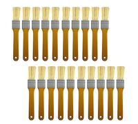 Ujjdwiurgh Pinceaux à frites de 2,5 cm avec manche en plastique anti-chute épais pour taches de peinture, vernis, colles