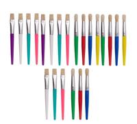 Ujjdwiurgh Pinceaux pour Enfants, Ensemble de 22 Pinceaux Ronds et Plats, Pinceaux Faciles à et à Nettoyer pour Tout-Petits, Pinceaux