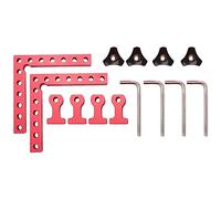 Ujjdwiurgh Pinces à angle droit de positionnement à 90 degrés, alliage d'aluminium, pince d'angle de type L, outil de serrage pour menuisier