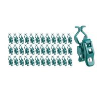 Ujjdwiurgh Pinces à Ressort Universelles pour Éclairage Extérieur C7/C9, Lot de 50, pour Guirlandes Lumineuses de Noël, Compatibles avec les Toits et les Douilles E12/E17.