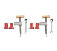 Ujjdwiurgh Pinces pour Chien D'éTabli à Bois avec Ensembles D'ArrêT pour Chien D'éTabli, Pince à Pince pour Bancs D'éTau Outils de Charpentier de Menuiserie (19 Mm) C