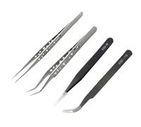 Ujjdwiurgh Pincettes Industrielles de Précision en Acier Inoxydable - Kit de Pincettes Antistatiques Magnétiques en Acier Inoxydable pour la Maintenance de la Soudure Électronique