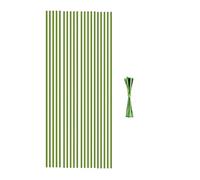 Ujjdwiurgh Piquets de Bâtons de Plantes Adaptés Aux Plantes D'Intérieur, 20 Pièces de Tige Pliable Verte de Jardin