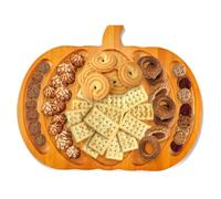 Ujjdwiurgh Planche à Découper en Bois en Forme de Citrouille D'Halloween avec Poignée, Planches à Charcuterie en Bois pour Décoration de Cuisine