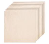 Ujjdwiurgh Planche de Tilleul, Contreplaqué de Feuille de Tilleul, Planche de Bois Lisse pour la Découpe au, Modèle de Construction de Bricolage 30x30x0,3 cm