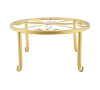 Ujjdwiurgh Plancher Fer Pot Plante Stand Fleur ÉTagèRe Titulaire ÉTagèRes de Jardin Jardin Plante Balcon Rond Rack DéCor à