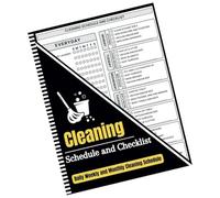 Ujjdwiurgh Planificateur de Nettoyage Liste de Tâches pour Adultes Listes de Contrôle de Nettoyage Planificateur et Organisateur Listes de Contrôle Quotidiennes, Hebdomadaires et Mensuelles