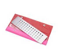 Ujjdwiurgh Plaque à D'Acier au Tungstène Portable pour Bijoutiers - Trous Lisses de 0,26 à 4,10 Mm, 1 Pièce