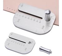 Ujjdwiurgh Plaque D'Aide au Poinçon de Couture Du Cuir, Outils de Travail Du Cuir pour Tirer Vers le Haut, Outils D'Artisanat Du Cuir, Partenaire de Poinçonnage à Griffes