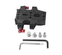 Ujjdwiurgh Plaque de base universelle avec deux colliers de serrage de 15 mm pour cage d'appareil photo, plaque de base, plaque de montage pour trépied, accessoires d'appareil photo