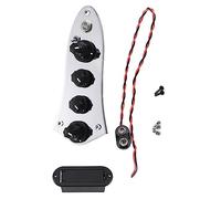 Ujjdwiurgh Plaque de Contrôle Chargée de Basse Universelle 5 Jazz -08 pour Remplacement de Guitare Basse 4/5 Cordes