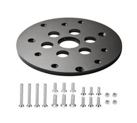 Ujjdwiurgh Plaque de guidage pour routeur, plaque de guidage, plaque de défonceuse avec ouverture centrale de 3,2 cm pour accepter les bagues de guidage