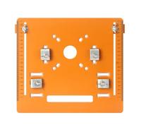 Ujjdwiurgh Plaque de guidage pour scie circulaire - Plaque inférieure réglable - Machine de découpe en bakélite - Base de scie pour le travail du bois - Facile à installer B