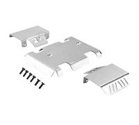 Ujjdwiurgh Plaque de Protection D'Essieu D'Armure de Châssis en Acier Inoxydable pour PièCes de Mise à Niveau de Voiture TéLéCommandéE sur EX86190 EX 86190 LC76 1/10