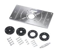 Ujjdwiurgh Plaque d'insertion de table de toupie pour le travail du bois, plaque de montage facile à installer et à utiliser