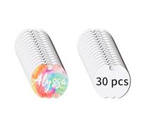 Ujjdwiurgh Plaques Nominatives en Panneau Dur de Sublimation, Plaque D'Identification Vierge pour la Coupe, Gobelet de 40 OZ par Sublimation, 30 Pièces