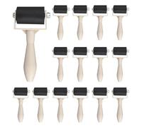 Ujjdwiurgh Plastic Printmaking Brayer Rouleaux, 15 PCS Rouleau en Caoutchouc Brayer Bulk Polyvil Clear Relief Printing Rouleau