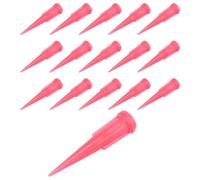 Ujjdwiurgh Plastique conique d'epingle colle Distributeur Aiguille, 25 Jauge, 0.26mm Taille de l'ouverture, rouge (Paquet de 100)