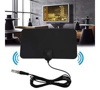 Ujjdwiurgh Plat HD Zoom numerique Interieur antenne TV HDTV 50 Mile Gamme TVFox VHF UHF DVB