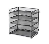 Ujjdwiurgh Plateau à Documents avec Poignées en pour Bureau, Étagère à Documents en Métal, Étagère à Documents de Bureau, Étagère à Documents pour