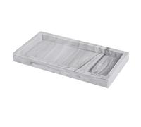 Ujjdwiurgh Plateau de comptoir et de coiffeuse en silicone de 20,3 x 10,2 cm, plateau d'évier pour bouteilles de savon, porte-clés réutilisable, facile à utiliser, blanc