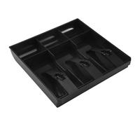 Ujjdwiurgh Plateau de remplacement pour caisse enregistreuse de monnaie, tiroir de rangement pour caisse de rangement, boîte de rangement pour classement, noir