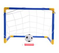 Ujjdwiurgh Pliant Mini Football But de Football Post Net Set avec Pompe Enfants Sport IntéRieur Jeux de Plein Air Enfant Cadeau d'anniversaire en Plastique