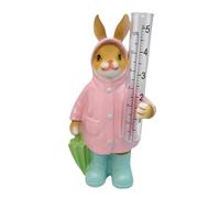 Ujjdwiurgh Pluviomètre de jardin en résine facile à lire en forme d'animal