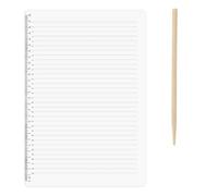 Ujjdwiurgh Pochoir ligne droite 27,9 cm - Matériau plastique - Espacement de 0,35 pour outil d'écriture - Règle d'écriture