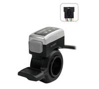 Ujjdwiurgh Poignée D'Accélérateur avec Interrupteur Autobloquant de 160 mm pour Guidon de 22,3 mm pour Scooter Électrique 48 V