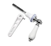 Ujjdwiurgh Poignée de chasse d'eau en céramique - Poignée de chasse d'eau - Levier de chasse d'eau - Style victorien traditionnel - Kit de remplacement