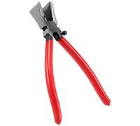 Ujjdwiurgh PoignéE de Rupture de Coupe de Verre Pinces Outils de Vitrail Pince à Verre à ExtréMité Plate Pince de Coupe de Verre Plat Outil à Main Rouge