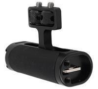 Ujjdwiurgh Poignée gauche et droite pour cage d'appareil photo, poignée latérale réglable vers le haut et vers le bas avec vis 1/4 et support de griffe