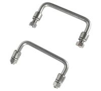 Ujjdwiurgh Poignée Pliable en Acier Inoxydable 304, Poignée de Traction Pliable à 90 Degrés, Poignée D'Armoire, Poignée de Boîte à Outils, Lot de 2, Trou Central 5,31 Pouces