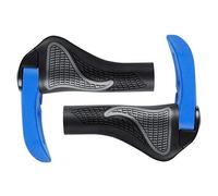 Ujjdwiurgh Poignées de vélo intégrées confortables pour guidon de VTT - Absorption des chocs - Bleu