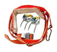 Ujjdwiurgh Pointes d'escalade de Poteau Pointes d'escalade d'arbre avec Ceinture de Harnais Engrenages d'arbre d'escalade pour Grimper Aux Sports de Plein Air