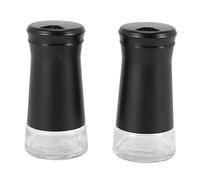 Ujjdwiurgh PoivrièRes avec Trous de CouléE RéGlables ÉLéGant Distributeur de Sel et de Poivre en Acier Inoxydable Parfait pour les Sels de Mer 2 PièCes SéRies