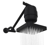 Ujjdwiurgh Pommes de Douche à Effet Pluie avec Capsule Filtrante et Extension de Bras de Douche Réglable - Filtre de Douche