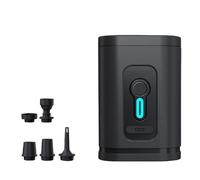 Ujjdwiurgh Pompe à air électrique avec lumières - Mini compresseur d'air sans fil USB - Gonfleur / dégonfleur pour camping en plein air A