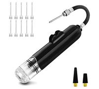 Ujjdwiurgh Pompe à air pour ballon de basket-ball, pour ballons de sport avec 10 aiguilles et 2 buses, pour ballon de football, volley-ball, football