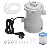 Ujjdwiurgh Pompe de Filtre de Piscine, 330 GPH, Filtres de Piscine Électriques, Petite Pompe de Filtre de Piscine (Prise UE)