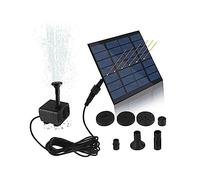 Ujjdwiurgh Pompe Submersible Hydroponique Solaire avec 7 Buses Filtre de Pompe à Eau Multifonctionnel Accessoires Décoratifs Portable