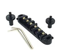Ujjdwiurgh Pont de guitare de Tune-O- de selle a rouleaux pour remplacement de guitare electrique de (noir)