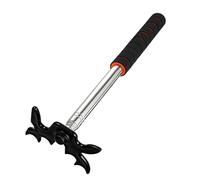 Ujjdwiurgh Pont de queue de billard rétractable avec tête de chevalet, accessoire pour table de billard, tête de chevalet, noir