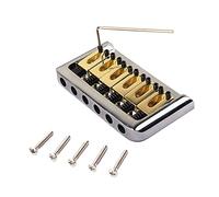 Ujjdwiurgh Pont de Selle Semi-Rigide 6 Cordes avec Clé et Vis pour PièCes de Rechange de Guitare éLectrique