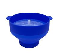 Ujjdwiurgh Popcorn Micro-Ondes Silicone Pliable Cuisine Outils Faciles DIY Popcorn Seau Bol Maker avec Couvercle, Bleu Foncé Installation Facile