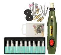 Ujjdwiurgh Portable Mini ÉLectrique Ensemble D'Outils de Sculpture sur Bois + 30 PièCes SéRies Diamant Sculpture sur Bois Prise EuropéEnne