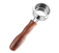 Ujjdwiurgh Portafilter Porte-filtre professionnel en acier inoxydable avec écran rondelle 51 mm 3 oreilles