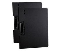 Ujjdwiurgh Porte-bloc noir avec couverture, classeur sans perforation, porte-papier à lettres, utilisé dans les écoles et les bureaux d'affaires
