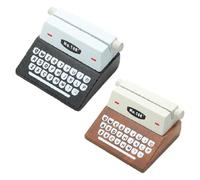 Ujjdwiurgh Porte-Cartes en Forme de Machine à Écrire Vintage Clips Mémo en Bois Porte-Carte Photo Kawaii Messege Note Présentoir